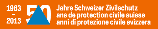 Logo 1963-2013, 50 ans de protection civile suisse